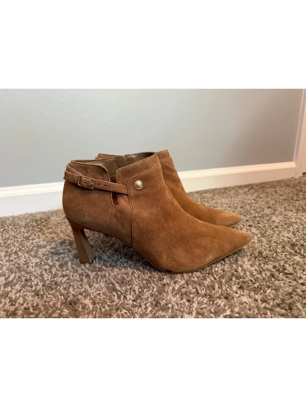 Vince Camuto Keeshey Suede Leather Booties Women’s 9.5